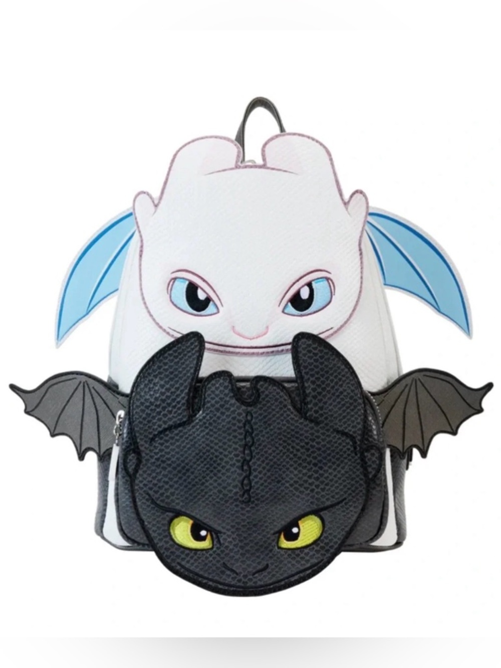 Loungefly How to Train Your Dragon Light & Night Fury Cosplay Mini Backpack NWT